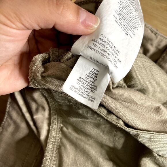 5.11 Tactical Pants Womens Size 10 Utility Ripstop Work Cargo Beige Straight Leg - Picture 7 of 16